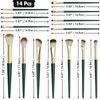Lunhoo 14 Pcs Makeup Brush Set, Eyeshadow and Face Makeup
