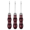 sourcing map 3pcs Handwork Sewing Awl Double Gourd Hook Head