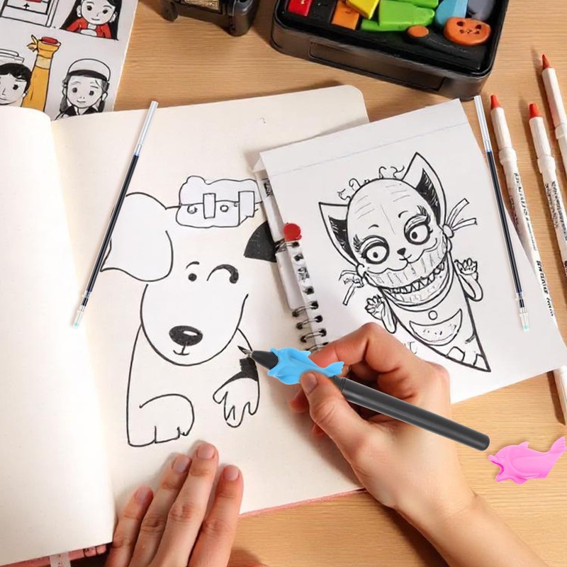 XLIUAX Magic Pens & Refills for Grooved Handwriting Workbooks, Disappearing