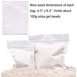 Wisesorb 2LBS Premium Desiccant Bulk Material 3A Molecular Sieve, Reusable Desiccant Dehumidifier with 5pcs Resealable Nonwoven Zip Bags