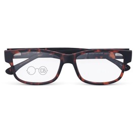 DEBSPECS XXL Optical Reading Glasses - Extra Large Magnifying Reading Glasses With 160mm Wide Frames - 2 Colors (Tortoise, 2, Diopters) Custom Made To Order