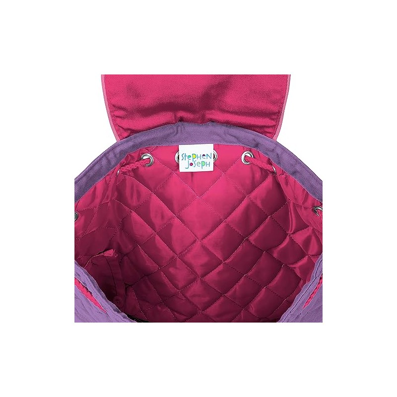 Stephen Joseph Quilted Children's Backpack, 33 cm, 2 L, Purple