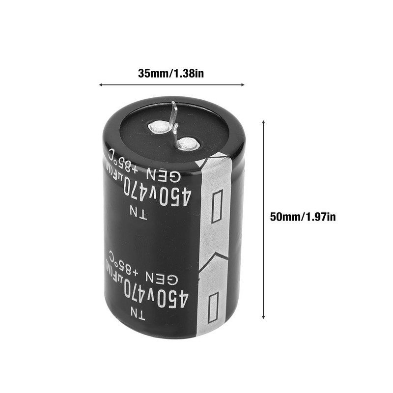 4 Pcs 450V 470μF Aluminium Electrolytic Capacitor for Inverter Welding