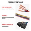 RED WOLF Car Aftermarket Radio Stereo Wiring Harness Adapter Connector