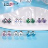 limerencia Pure Titanium CZ Stud Earrings Hypoallergenic F136 Implant Grade