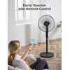 PELONIS 16" Oscillating Pedestal Stand Up Fan | Adjustable Height