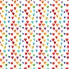 Tischdeko Table Decoration 20 Pieces Napkins Many Colourful Hearts Love
