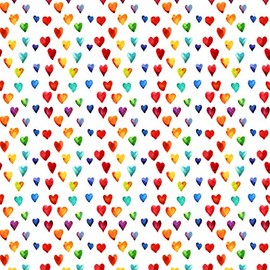 Tischdeko Table Decoration 20 Pieces Napkins Many Colourful Hearts Love