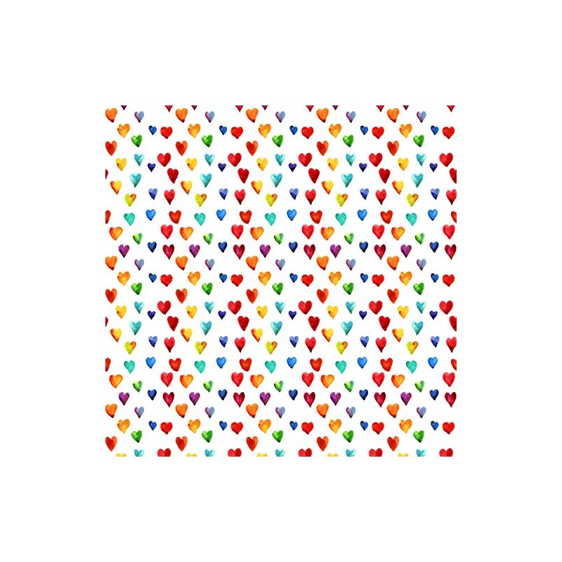 Tischdeko Table Decoration 20 Pieces Napkins Many Colourful Hearts Love