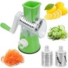 SKY35 Rotary Cheese Grater Shredder, Speed Round Mandoline Vegetable Slicer