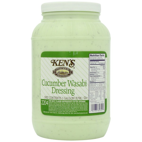 Ken's Dressing, Wasabi Cucumber, 2 1 Gallon Containers