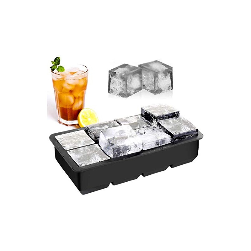 Slowton Moldes y Bandejas de Silicona para Hielo, Bandejas de