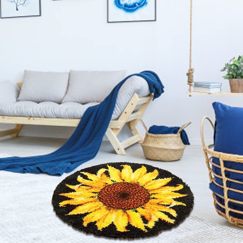 Mocoli Latch Hook Rug for Knotting Yourself, DIY Latch Hook