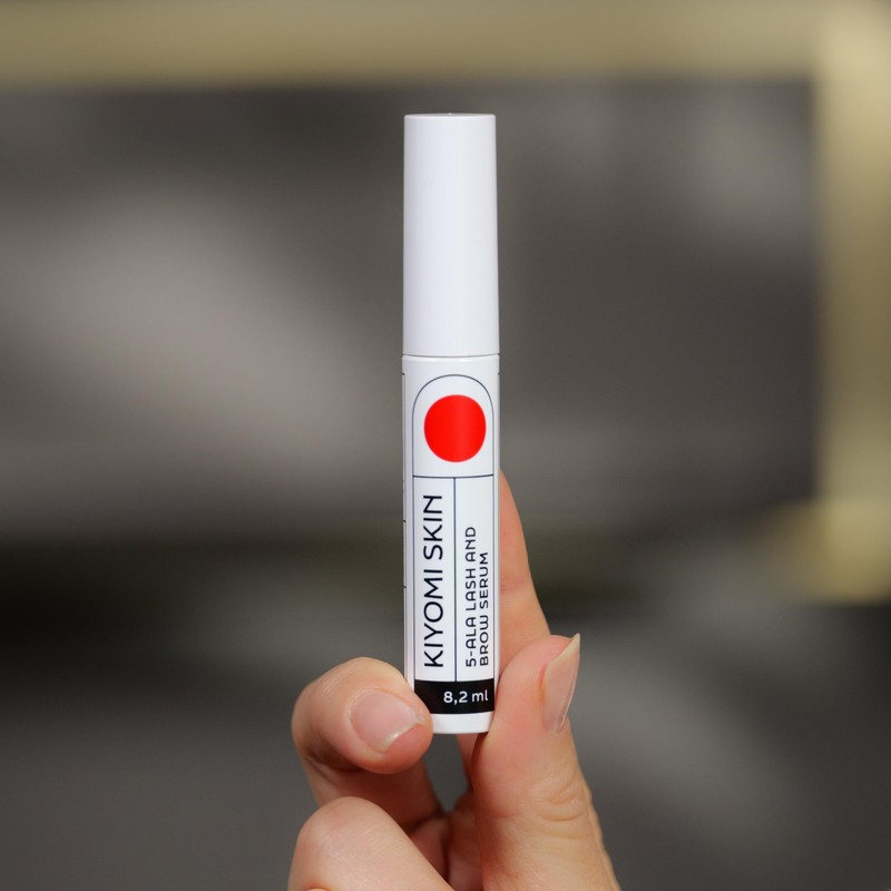 KIYOMI SKIN Eyelash Serum & Eyebrow Serum with 5-ALA &