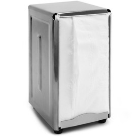Back of House Ltd. Commercial Napkin Dispensers Tall-Fold Restaurant & Diner Value Bundle | Spring-Loaded, Stainless Steel, for Low-Fold Paper Napkins | Commercial & Home Use