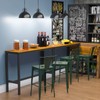 Teraves Bar Table with Solid Metal Frame,Counter Height Table Kitchen