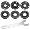 Pack of 7 Replacement Parts for Angle Grinder Accessories, Flange