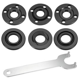 Pack of 7 Replacement Parts for Angle Grinder Accessories, Flange Wrench Flange Wrench, Includes 6 Metal Inner Outer Flange Lock Nut with Flange Wrench Accessories