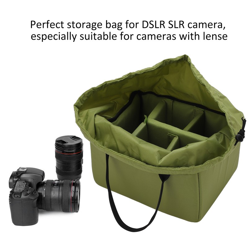 Waterproof Insert Padded Partition Camera Bag Lens Case for DSLR