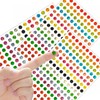 EUZUXU Pack of 3520 Shiny Colourful Circle Dot Stickers Sparkle