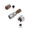 uxcell H8 Hexagon Bit Socket, 1/4" Square Drive CR-V Sockets,