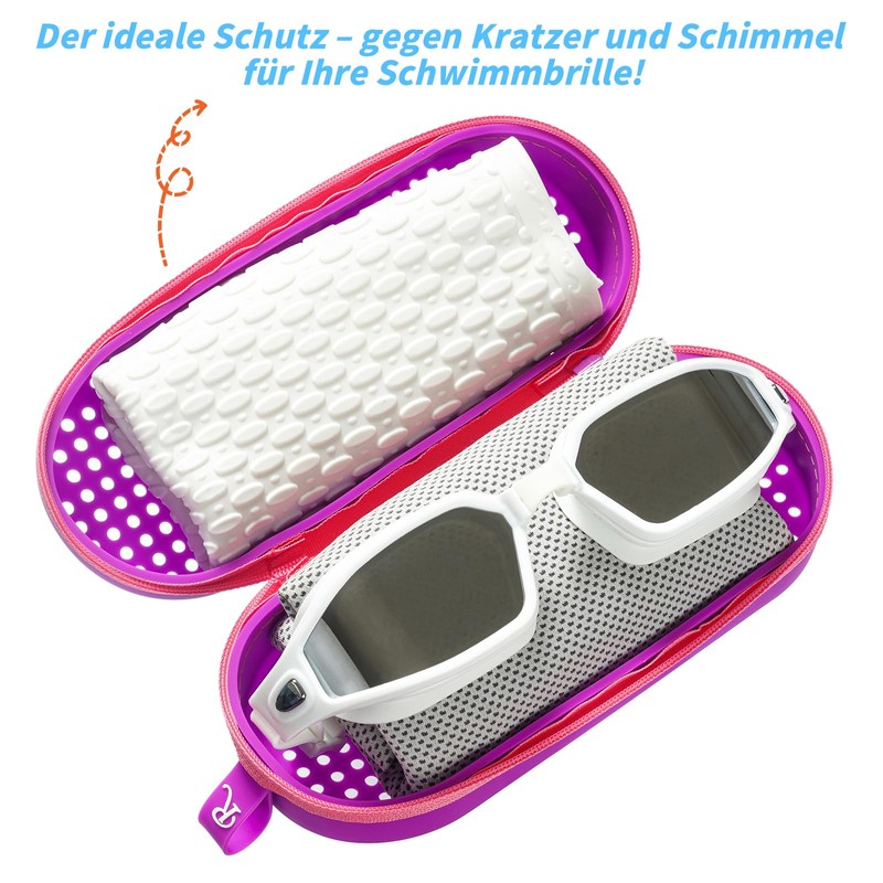 Uarekididol Swimming Goggles Case, Breathable Glasses Case with Drainage Holes