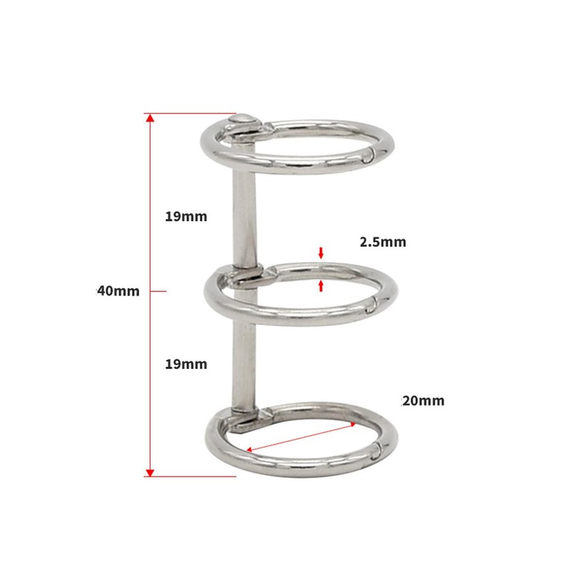 HUIKKJP Loose Leaf Binder Ring, Book Ring, Personal Organizer Ring,