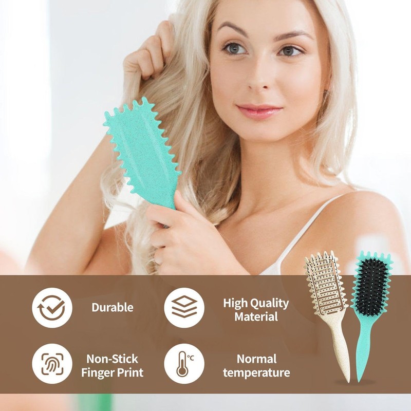 2 Pieces Hair Detangling Comb, Women'S Comb, Hollow Hair Smoothing