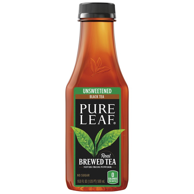 Pure Leaf Unsweetened Iced Tea, Real Brewed Black Tea, 16.9