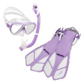Cressi Mini Bonete Dry Set (Lilac/White, Small/Medium)