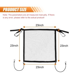 Kiturek Dog Car Net Barrier, Pet Car Divider Back Seat Barrier Net, Vehicle Divider