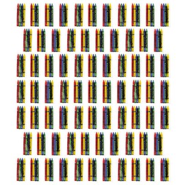 Craytastic 75 Sets of 4-Packs in Cello (300 Total Premium Bulk Crayons in Individual Packs) - Safety Tested & Non-Toxic - Restaurants, Birthday Party Favors, Schools, Crafts