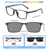 WEMOOTANTS Reading Glasses 1.0 Men, Polarized Sunglasses with Full Readers,