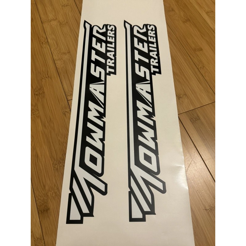 TowMaster Trailers Replacement 24” Logo DECAL Stickers - SET 2