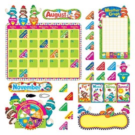 TREND enterprises, Inc. T-8416 Sock Monkeys Calendar Bulletin Board Set