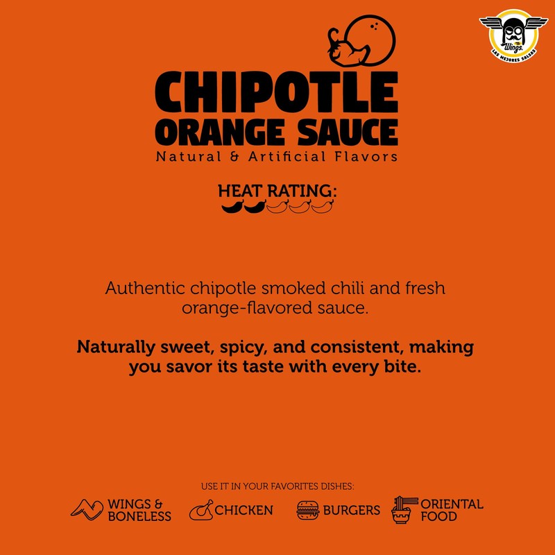 MR. WINGS - CHIPOTLE PEPPER & ORANGE MILD SAUCE 1