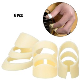 6Pcs Plastic Finger Picks for Guitar, Bass, Ukulele and Many Other Instruments(L) Playing Accessories