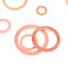 Glarks 300Pcs 12 Size Metric Flat Ring Copper Sealing Washers