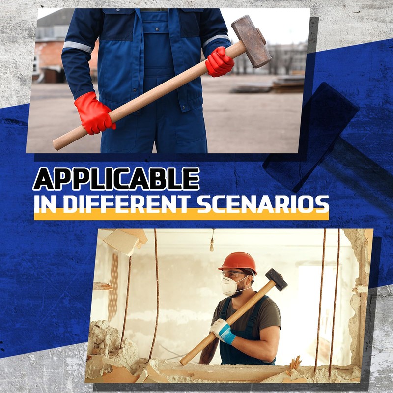 4 Sets 36" Replacement Hammer Handle Kit Includes 4 Sledge