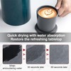 Pndeyo Water Absorbing Stone Coasters, Fast Drying Diatomite Cup Tray,