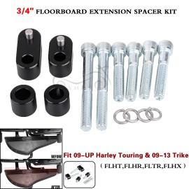 Unbranded 3/4'' Driver Floorboard Spacer Extension Kit For Harley Road Street Glide FLHX