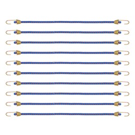 Bailinks 10" (25cm) Bungee Cords With Hooks, 10 Pack Mini-Rope Luggage Rope Bungee Straps,Bundle of Elastic Straps Fixed Elastic Rope, Elastic Safety Cord with Pull Hook (Colorful 3)