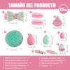 22 Piezas Set de Maquillaje, Esponja De Maquillaje Multifuncional, Borla