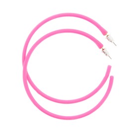 Zac's Alter Ego Plastic Hoop Neon Earrings for Fancy Dress - 80s/ Pop/Clubbers