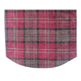 Classic Home Store Balmoral Check XL Chair Back Soft Touch Chenille Sofa Furniture Cover (Red)