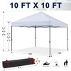 COOSHADE Durable Easy Pop Up Canopy Tent 10x10Ft, with 4