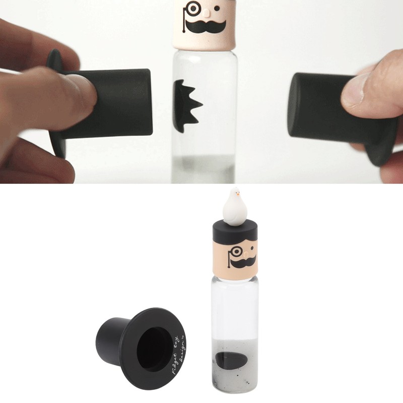 Ferrofluid Display Toy Magnetic Liquid Stress Relief Educational Cylindrical Ferrofluid