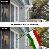 UD_G128 Combo Pack: 6 Ft Tangle Free Spinning Flagpole (Black)