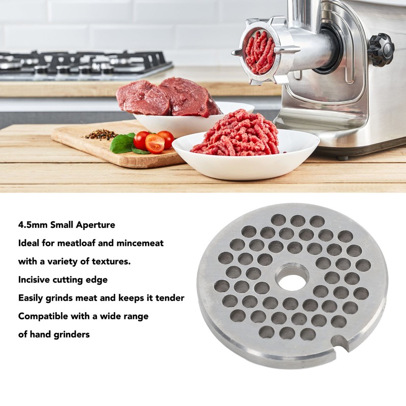 2pcs Meat Grinder Plate Professional Replaceable Efficient Safe Stainless Steel