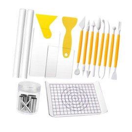 Harilla 22-teiliges Ton-Bildhauerwerkzeug-Set, Modelliermasse-Werkzeuge, Bastelbedarf, leichte Trimmwerkzeuge für die Detaillierung